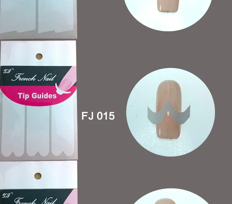 Fora-atacado Novo Chegou Arte Francês Manicure Guias Curvo Meia Lua Estilos Dicas Adesivos Estêncil 18 Desígnios 20% 100sheetsunha 8 manicure guias
