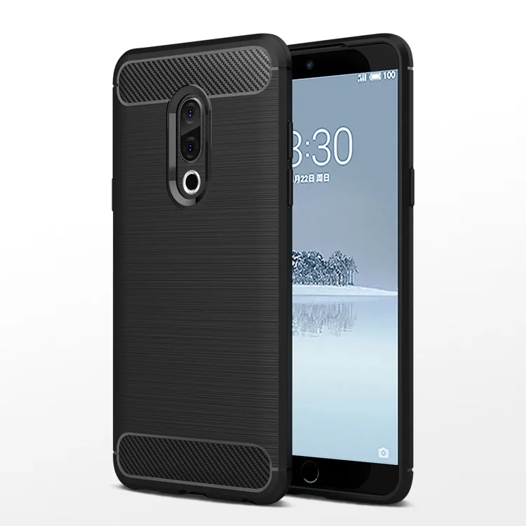 cheap For Meizu Pro 7 case Shockproof Carbon Fiber Soft case for Meizu Pro 7 Plus 15 16 Plus Meilan 5S E3 S6 Note 5 6 Full Cover Capa