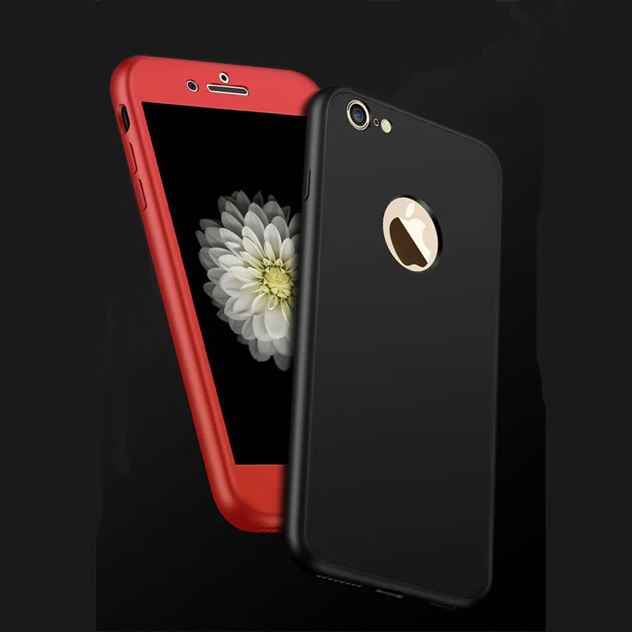 Модные Силиконовые мягкие чехлы для телефонов iPhone 7 чехол 360 дюйма 5 5S 6 6S Plus 6s