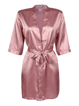 

Dressing Gown kimono effect satin