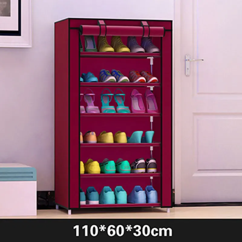 Thicken Non-woven Cloth Seven Layers Dustproof Shoe Cabinet Creative DIY Assembly Shoe Storage Shelf Simple Shoe Rack Furniture