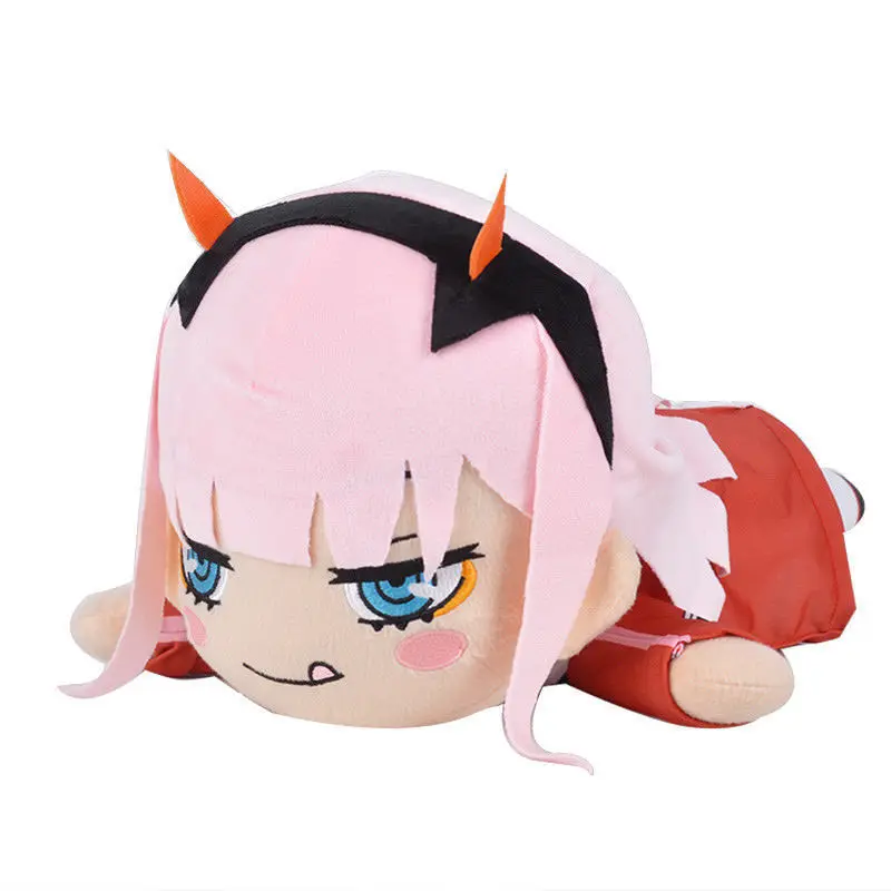 Anime DARLING In The FRANXX Zero Two 02 Plush Doll Toy Figure Cushion Pillow Soft Cotton Stuffed Plushie Cosplay Collection Gift