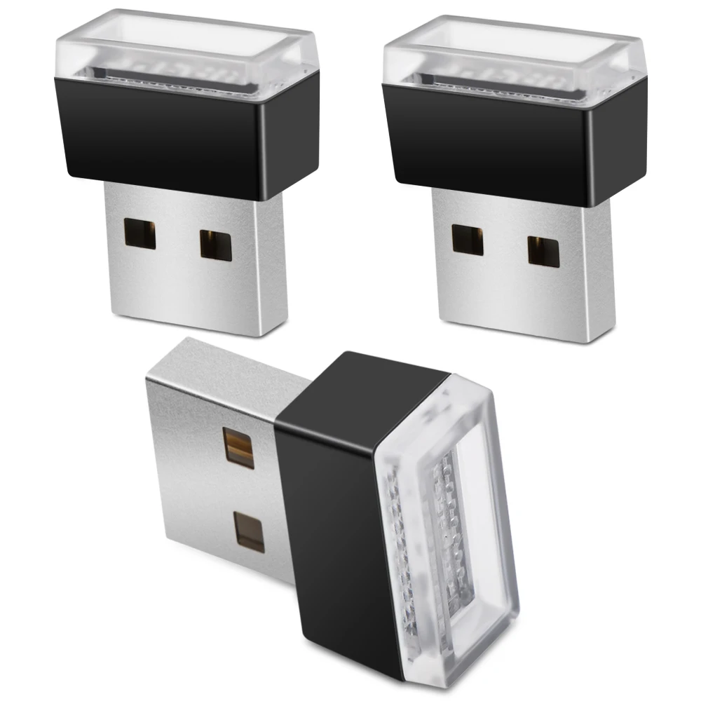 1 шт. авто-Стайлинг USB атмосферу светодиодный светильник автомобильные
