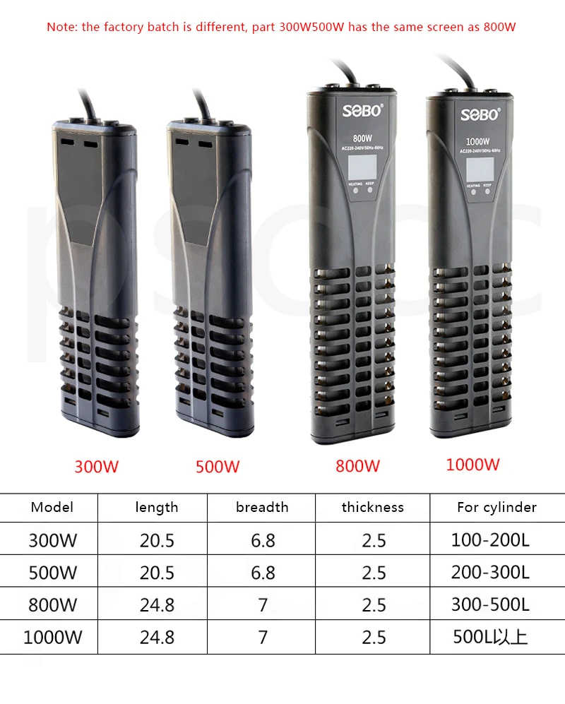 300 Вт 500 Вт 800 Вт 1000 Вт аквариум нагревательный стержень PTC энергосберегающий нагреватель Подогреватель для аквариума регулятор температуры воды