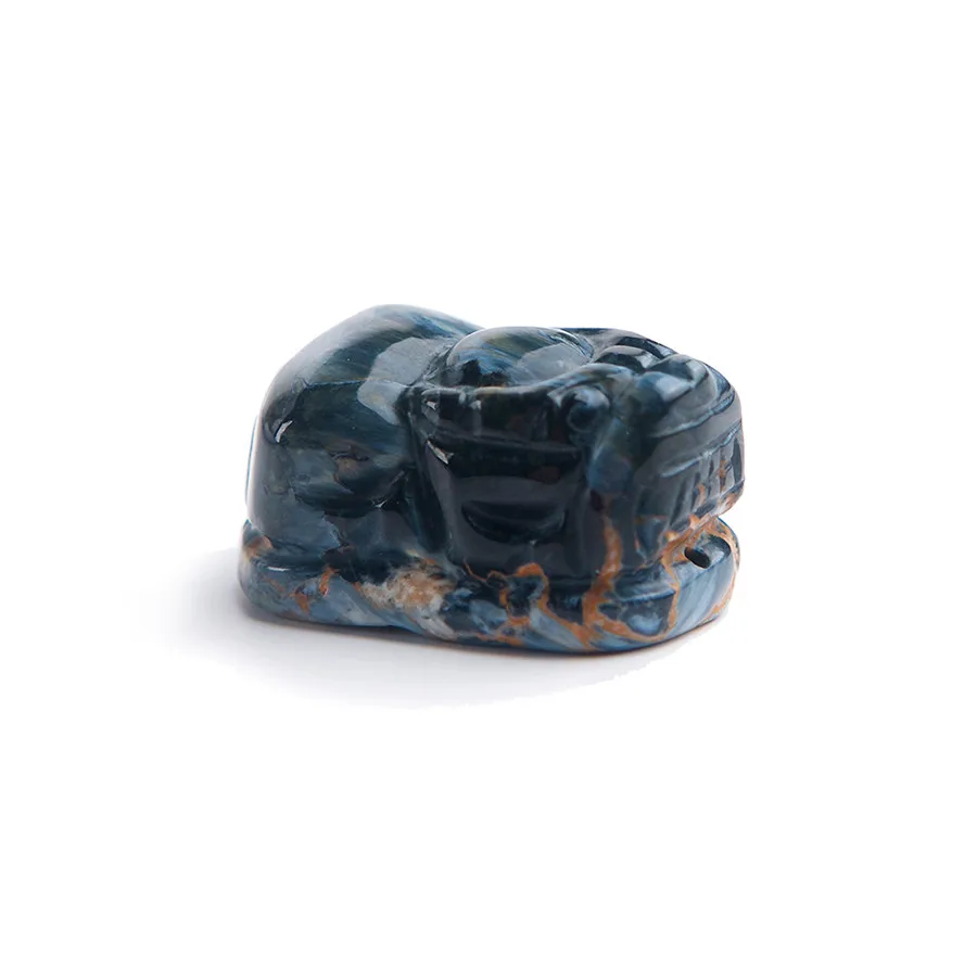 Drop Shipping Genuine Natural Blue Pietersite Gems Stone Pi Xiu Bead Necklace Fashion Woman Man Pendant 22*13*12mm | Украшения и