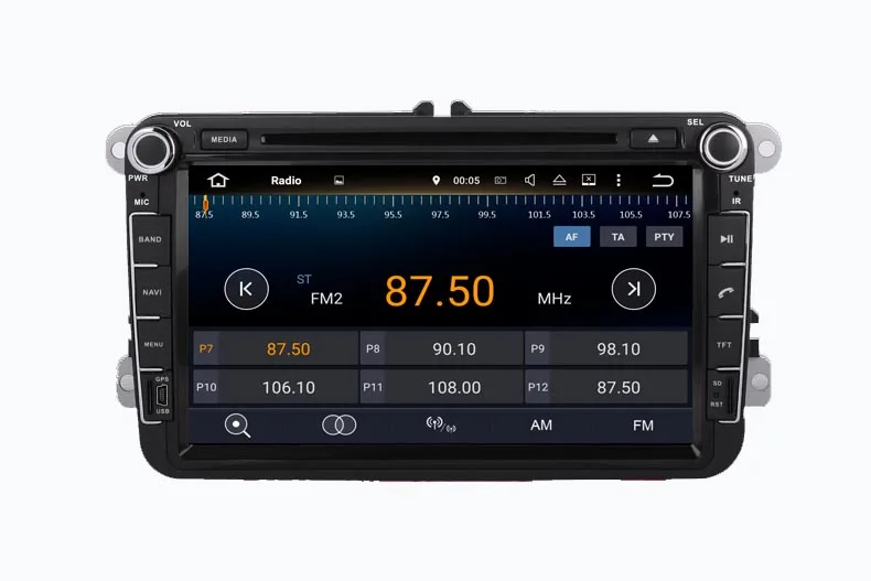 Cheap Two din car multimedia player android 9.0 for Volkswagen MAGOTAN CC bora passat B6 V6 VARIANT 2008-2012 car raido gps navigation 2