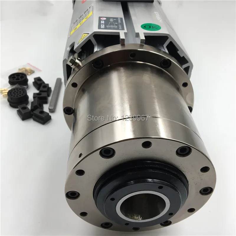 9Kw 380V / 220V электродвигатель привода шпинделя АТС 6.4Nm 22A с длинной головкой ISO30 & BT30