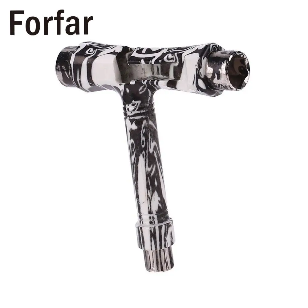 Инструменты для скейтборда Forfar T образной формы узорчатый роликовый скейт