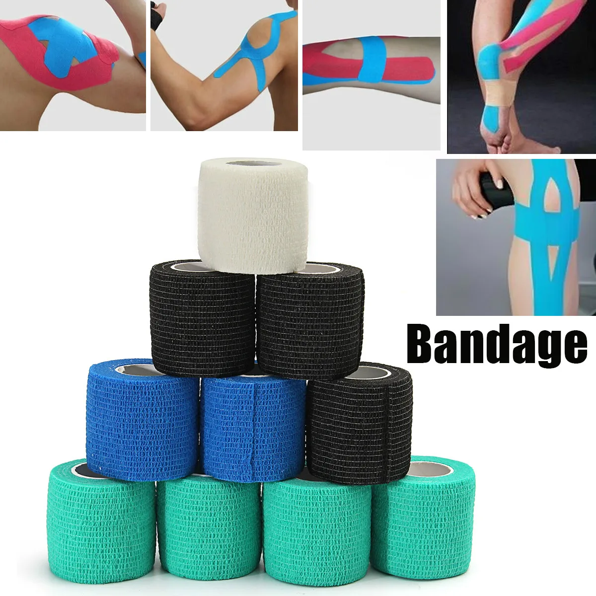10Pcs Premium Tattoo Self-adhesive Elastic Bandage 4.5M*5CM Tattoo Grip Cover