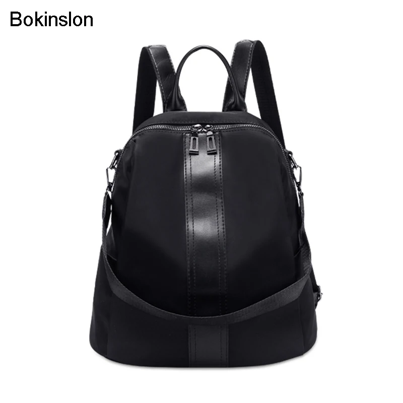 

Bokinslon Backpack Bag Female Travel Nylon Bag Woman Popular Girl Fashion Wild Casual Double Shoulder Bags New