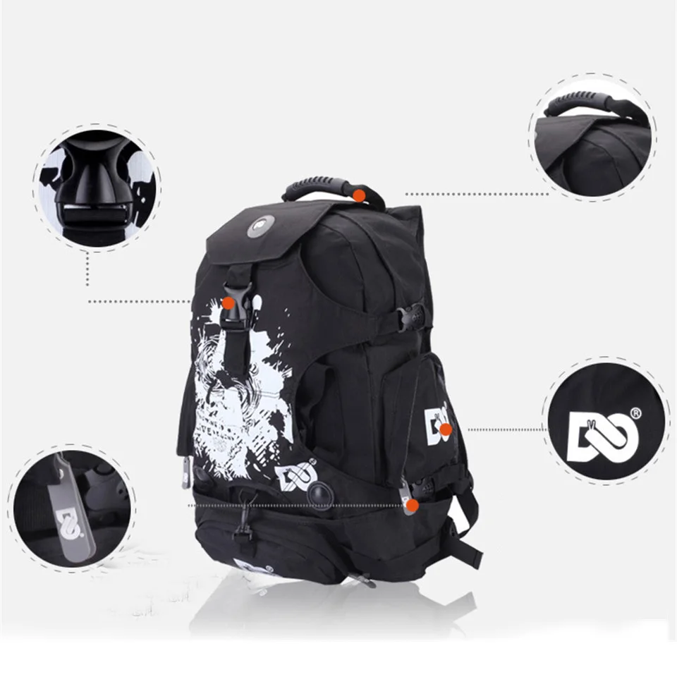 زلاجات دوارة حقائب أحذية ل مضمنة تزلج السرعة الظهر سباق التعرج للماء 800D البوليستر النسيج الكبار و الأطفال G022