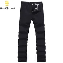 Большие размеры,, однотонные мужские штаны высокого качества на весну и осень, 3 цвета, хлопковые длинные брюки-карго высокого качества, размер 30-44