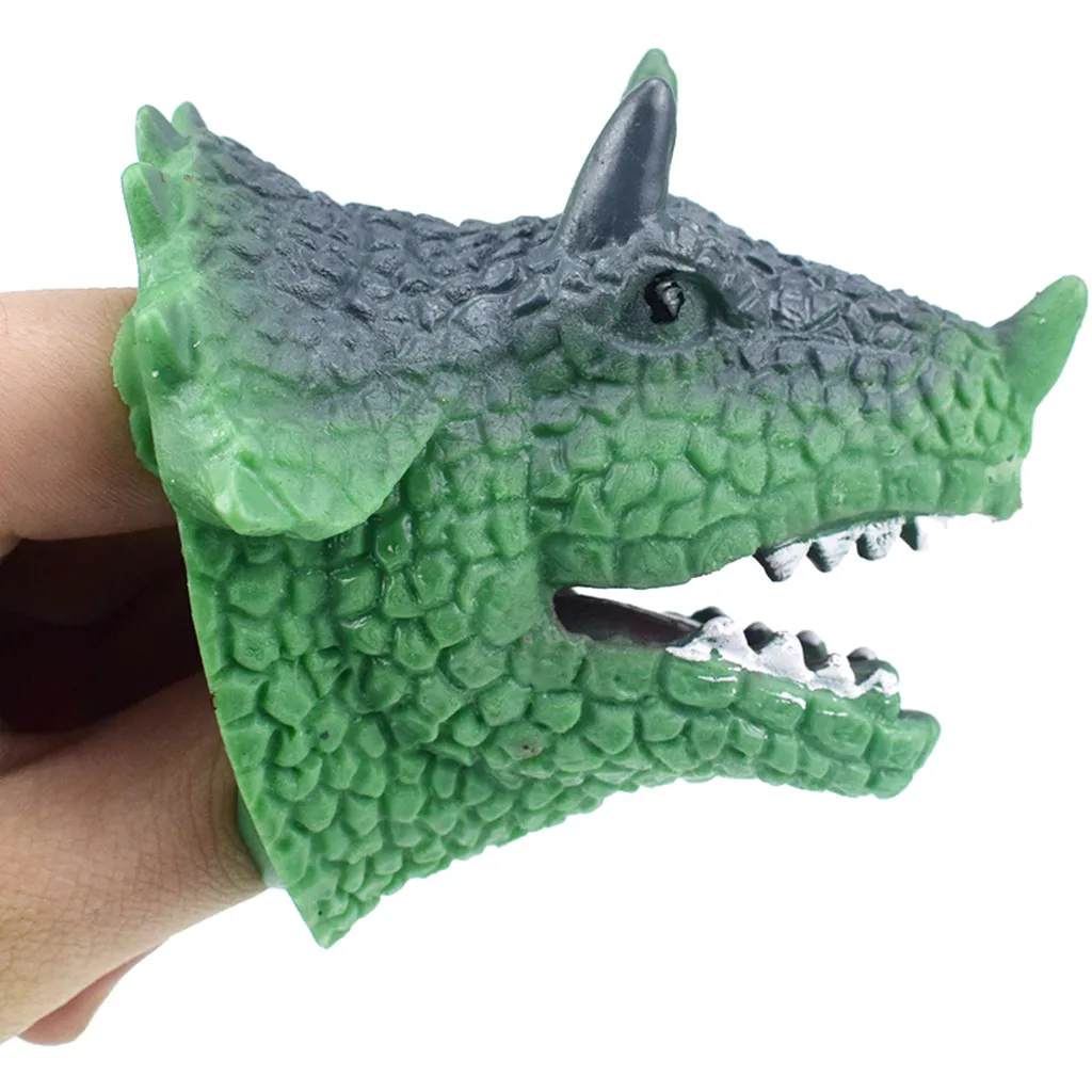 HIINST hand puppets Triceratops Hand Puppets Role Play Realistic Head