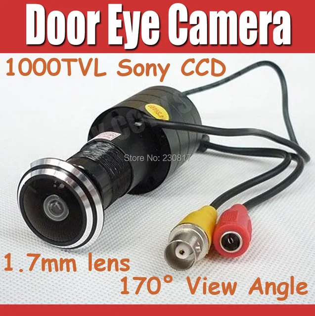 1000TVL Mini Door Eye Hole Camera Sony CCD Fisheye 1.7mm Wide Angle Lens Peephole Security CCTV