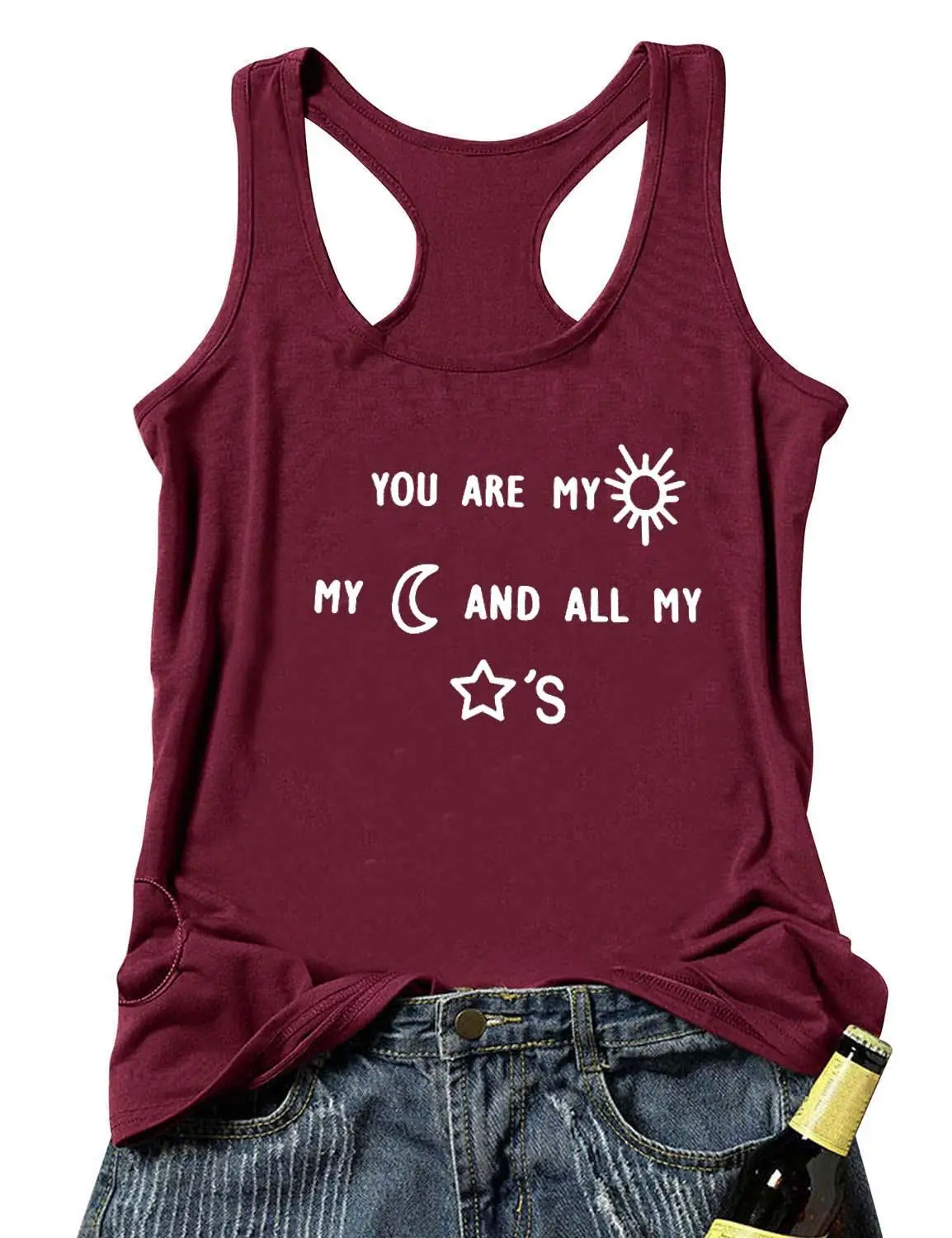 Жилет You Are My Sunshine с буквенным принтом Новое поступление сезон лето забавные