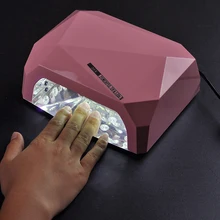 Ультрафиолетовый свет с автоматическим датчиком светодиодный ногтей сушилка для гель-лака, ВБ, Европа, Австралия, США, Великобритания разъем Diamond Форма Лечение Уход за кожей машины для УФ-гель для ногтей