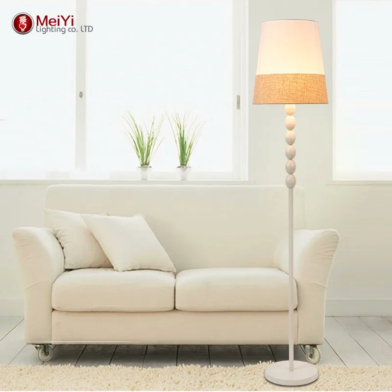 

Modern Floor Lamp For Living Room European Fabric Lampshade lampara de pie Standing Lamp Floor Lighting Fixtures Free shipping