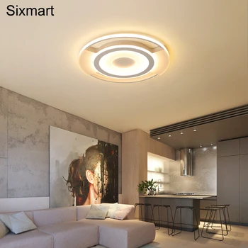 

Sixmart Warm, romantic and simple modern round ultra-thin acrylic led ceiling lamp