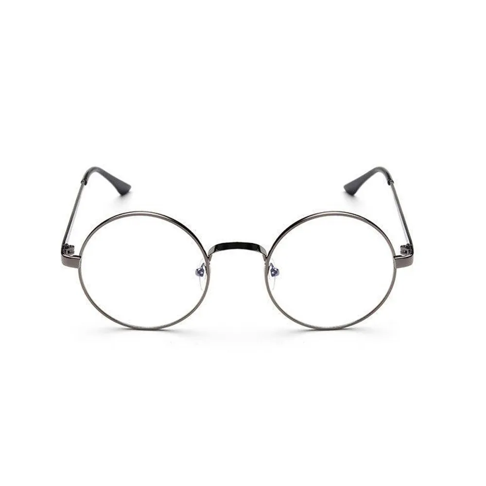 Новые летние модные унисекс классические зеркальные закругленные очки с металлической оправой, винтажные очки из сплава и смолы