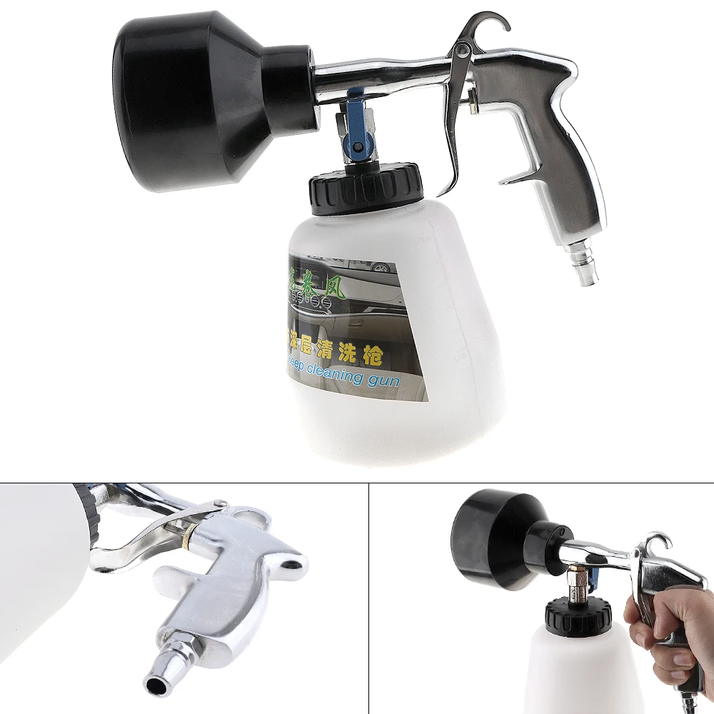 

1 Litre Hand-held Pneumatic Cleaning Gun with Foam Bottle and Adjustable Press Type Switch for Washing Car / Engine