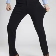 Mu Yuan Yang Новые прямые мужские брюки летний мужской костюм брюки большого размера брюки высокого качества классический длинный костюм брюки