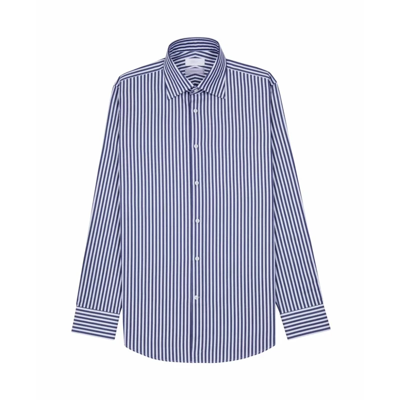 Shenrun Men Made Shirt 100%Cotton Long Sleeve Tailor Made For Men Wedding Business Party Office Work Male Tailored Shirts
