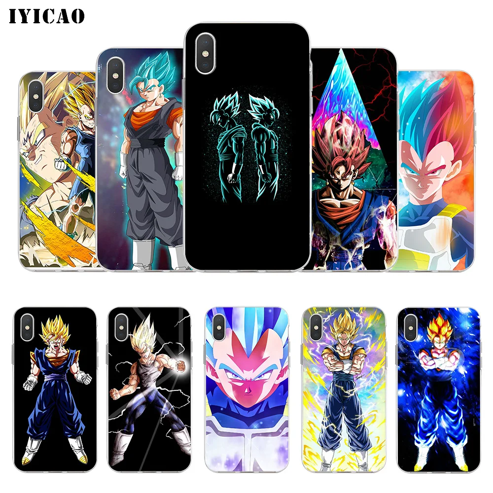 IYICAO Vegetto Dragon Ball Супер Мягкий силикон чехол для iPhone X XR XS MAX 6 6s 7 8 Plus 5 5S SE TPU