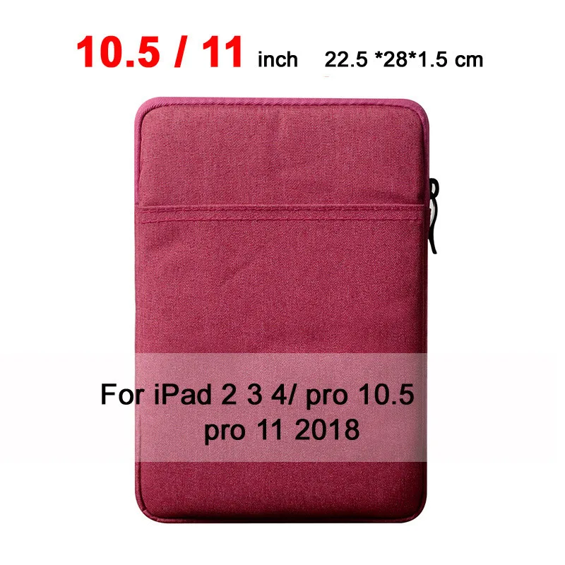 Ноутбук чехол Чехол для Apple iPad 2 3 4/iPad воздуха 1 2 3 /для i Pad 9,7 Pro 9,7 10,5 11 12,9 планшетный ПК чехол - Цвет: 11-Red-ND