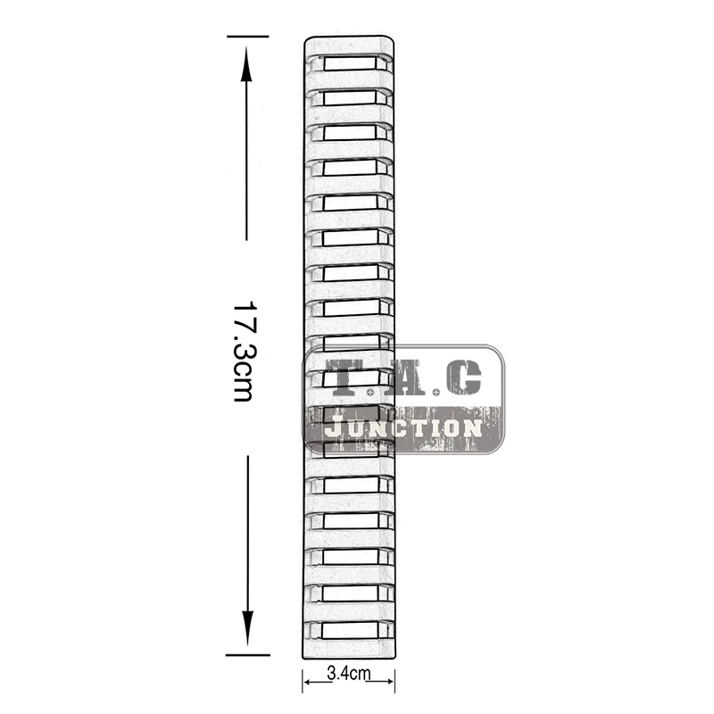 Picatinny Weaver Rail 4 упаковки мягкие резиновые накладки на лестницу 18-Slot Тактическая защита для рук низкий профиль