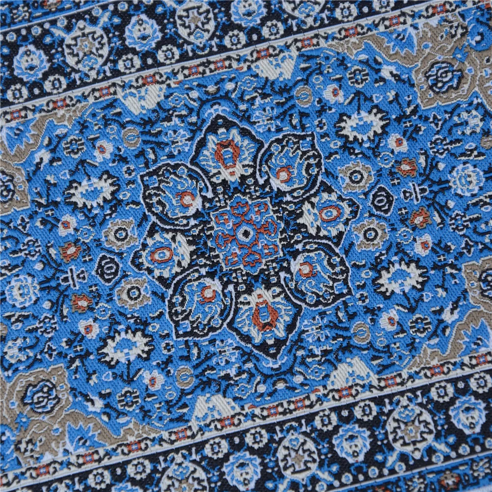 Doll House Miniature Turkish Style Carpet Miniature Embroidery Cloth Mat for 1/12 Dollhouse Furniture Toys Kids Gift