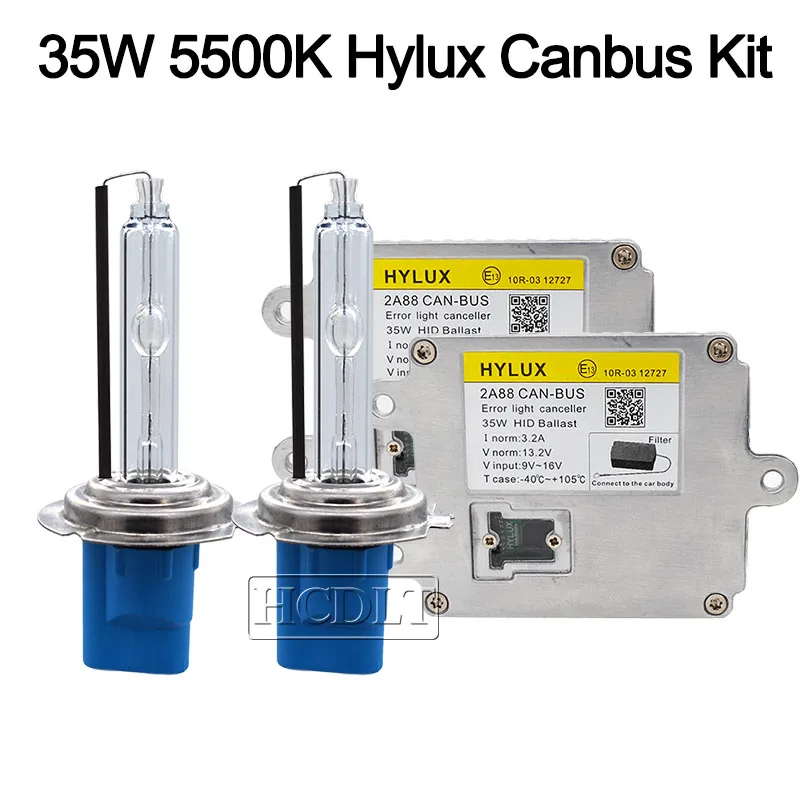 SKYJOYCE Premium 35W Xenon H7 Canbus HID Kit 5500K H1 H11 9005 9006 9012 D2H Auto Headlight Bulb 2A88 Hylux Canbus Ballast Kit (3)