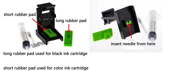 Поглощающий зажим для накачивания, набор инструментов, совместимый для hp 28 56 57 60 61 для Canon PG-40/50 для Lexmark 26 16 27 17