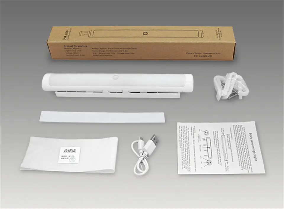 Multi function human body induction cabinet lamp with hook15