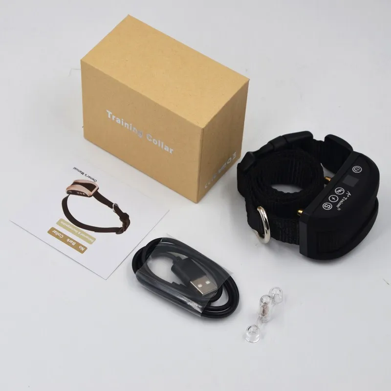 Pet Dog Rechargeable Anti Bark Collar Adjustable 7 Sensitivity Levels Vibration Stop Barking Dog Waterproof Training Collars (11)
