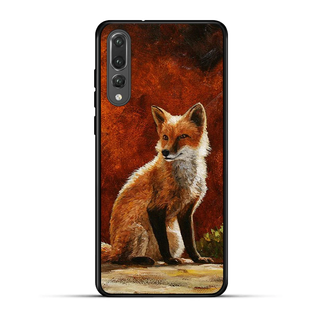 Мягкий силиконовый чехол для телефона Huawei Mate 20 lite White fox lovely cunning pro 10 Lite Luxury