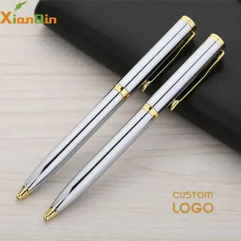 XianQin Custom Logo Luxury Ballpoint Pen Metal Roller Ball Pen for Writing 0.7MM Refill Gift Stationery Office School Supplies real picasso 917 ballpoint pen roller ball pen office and school writing supplies gel pens business gift free shipping