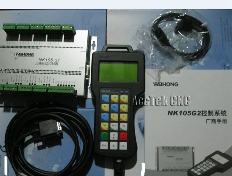 

Weihong CNC Router System NK105 G2 remote DSP 3 Axis controller handle