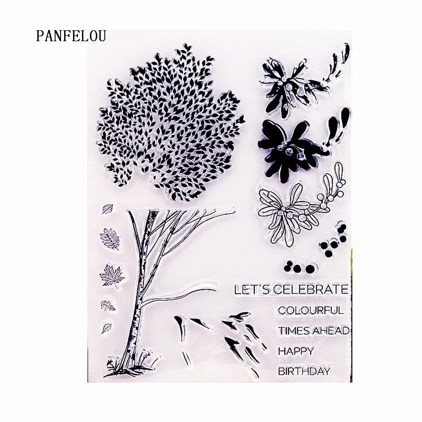 

PANFELOU Fantasy tree Transparent Clear Silicone Stamp/Seal DIY scrapbooking/photo album Decorative clear stamp sheets