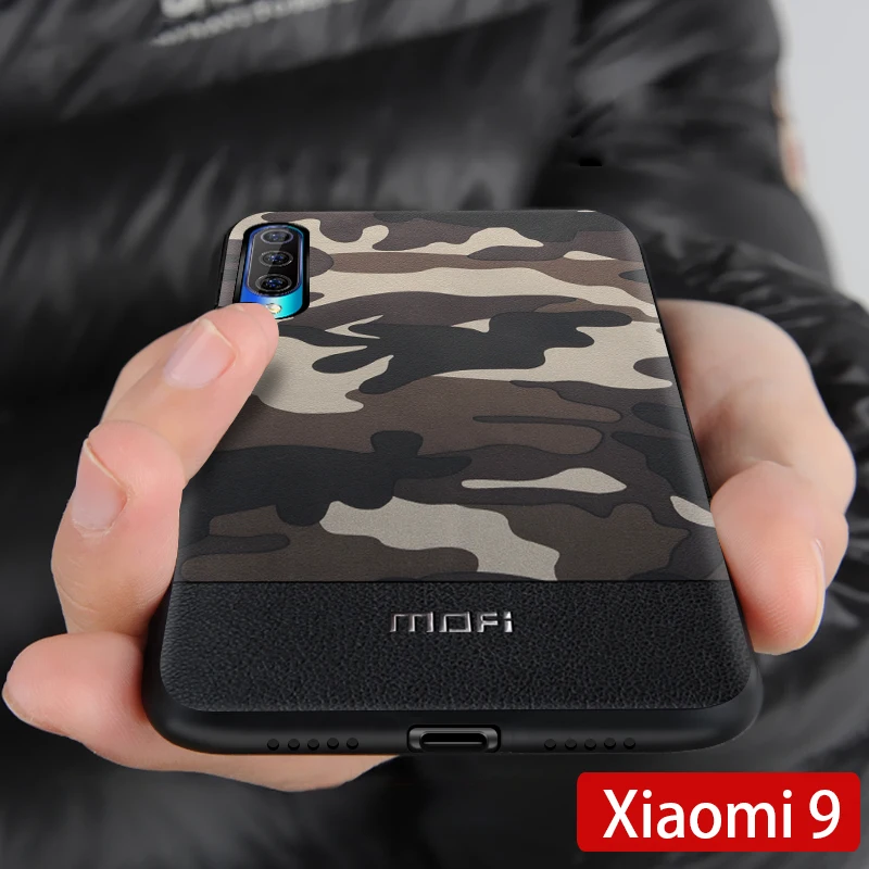Для Xiaomi mi 9 чехол силиконовый камуфляжный Кожаный противоударный couqe исследуемая