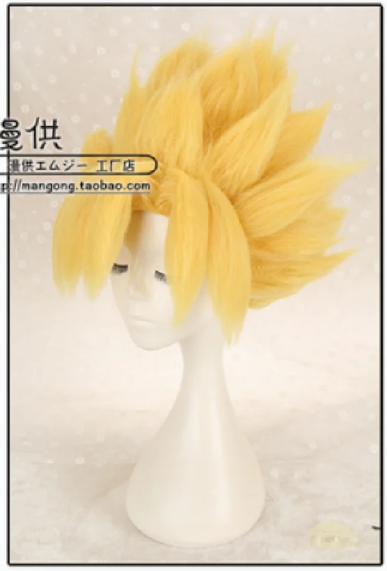 

Dragon Ball Z GOKU Light Blonde Anime Cosplay Costume Wig +Wig Cap +Track