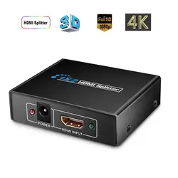 2 Порты и разъёмы HDMI Разделение тер Full HD 1080 P видео HDMI коммутатор 1X2 1X4 Разделение 1 в 2 усилитель Дисплей для HDTV DVD PS3