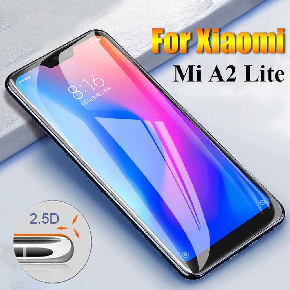 

for xiaomi mi a2 protective glass phone screen protector for xiaomi pocophone f1 a1 a2 lite mix 2 2s mix 3 tempered on the glass