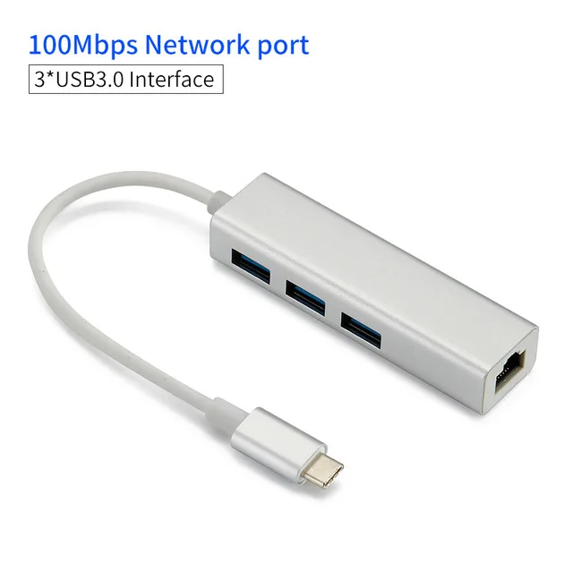 Comfast концентратор USB Type C 10/100/1000 Gigabit Ethernet адаптер USB C 3,1 Для RJ45 Gigabit Ethernet LAN Сетевой кабель USB 3,0 драйвер - Цвет: CF-UR13