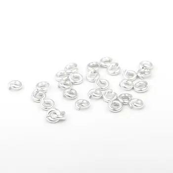 

DoreenBeads 1.2mm Sterling Silver Open Jump Rings Findings Round Silver DIY Jewelry 4mm-12mm Dia., 1 Gram (Approx 3PCs-10 PCs)