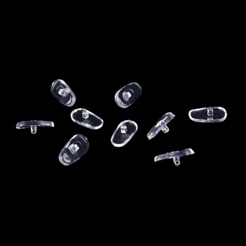

50 Pairs Clear Silicone Nose Pads For Glasses Nose Pads Glasses Accessory Soft Nose Pads Oval Screw On Nose Pad Tools