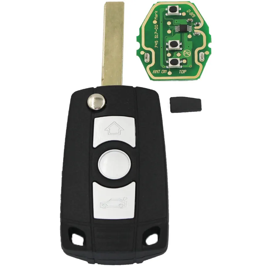 3 кнопка Удаленное ключа автомобиля 315 мГц/433 мГц ID44 чип HU92 лезвия для BMW EWS 3 5 7 серии 325 330 318 E38 E39 E46 M5 X3 X5 E65
