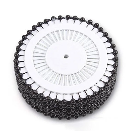 480 искусственный четки драйвер адаптации Свадебные украшения Ремесло Pin (черный)