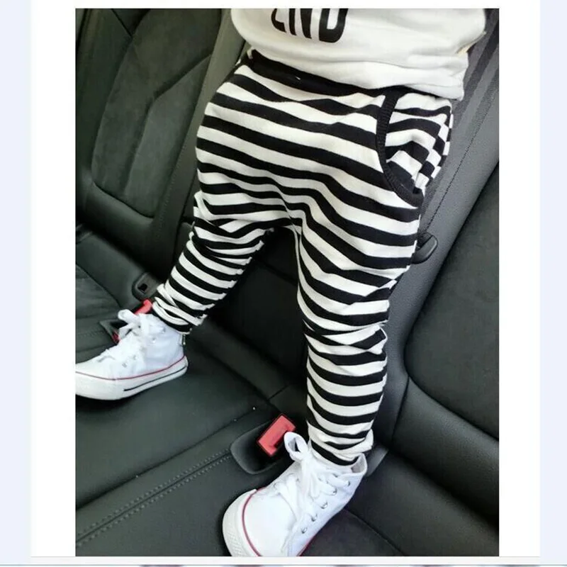 

Kids Spring Autumn Clothing Hot sale cotton children harem pants for baby girls trousers boys pants stripe 2019 size90~130