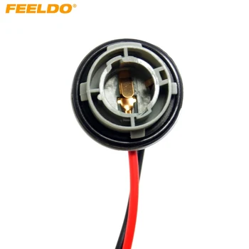 

FEELDO 20pcs Car 1156/7506/BA15S LED Bulbs Turn Signal Lights Socket Harness Plugs #HQ3820