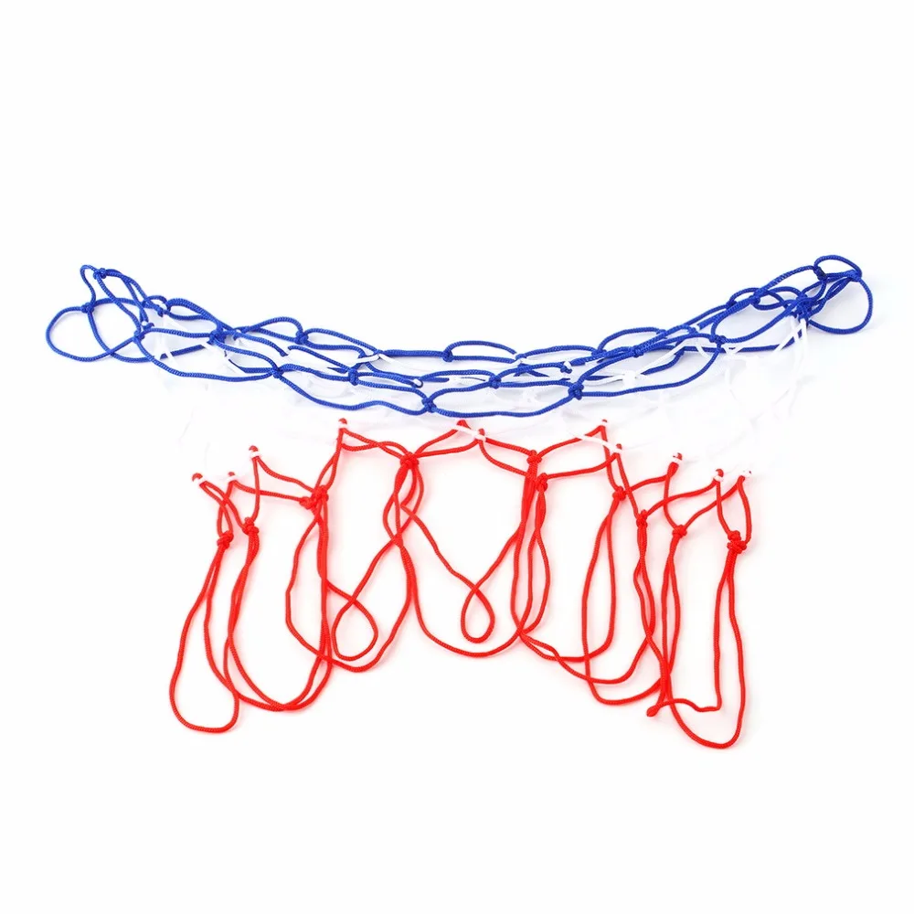 1 шт. баскетбольный ободок гол обод сетка задняя часть обода мяч пум спортивный стандарт нейлоновая нить толщиной 5 мм красный белый синий